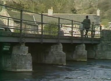 Charles heads for the far bank