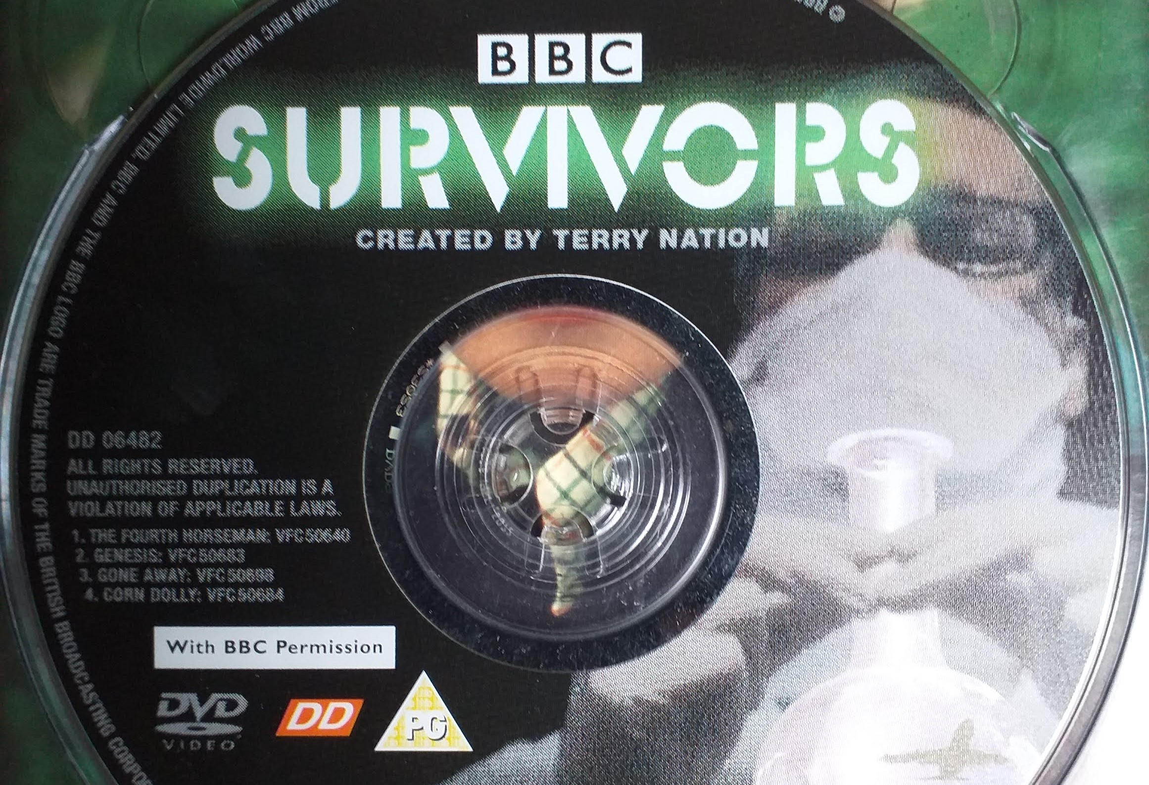 Disc one in the DD DVE release of Survivors series one