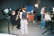 Stephen Dudley between interview takes at the series 3 DVD studio day, August 2005