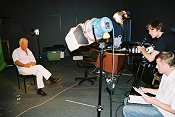 Peter Jefferies between interview takes at the series 3 DVD studio day, August 2005