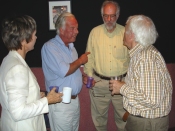 Lucy Fleming, Peter Jefferies, Tristan de Vere Cole and Morris Perry at the series 3 DVD studio day, August 2005