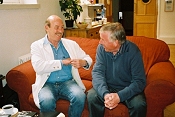 Denis Lill and Pennant Roberts meet up again for the first time in several years