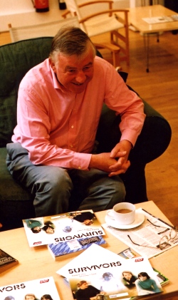 Pennant Roberts in conversation at the Survivors series one DVD studio day in London in 2003