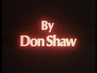 Don Shaw's screen credit for 'Orde Wingate'
