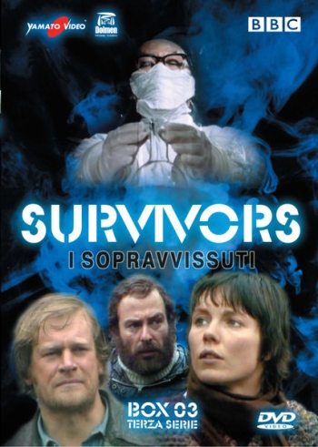 Front cover of the Italian series three DVD Survivors boxset