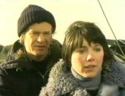 Jenny and Greg greet visitors to Whitecross