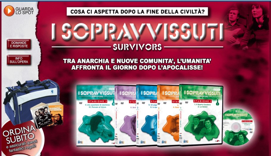 A promo block for the Hobby & Work's partwork release of Survivors on DVD