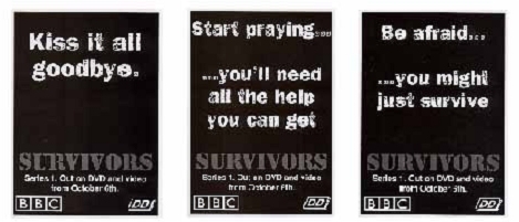Survivors series one DVD, adverts from TV Zone 168, 2003