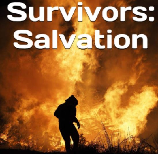 Detail from the front cover of Survivors: alvation