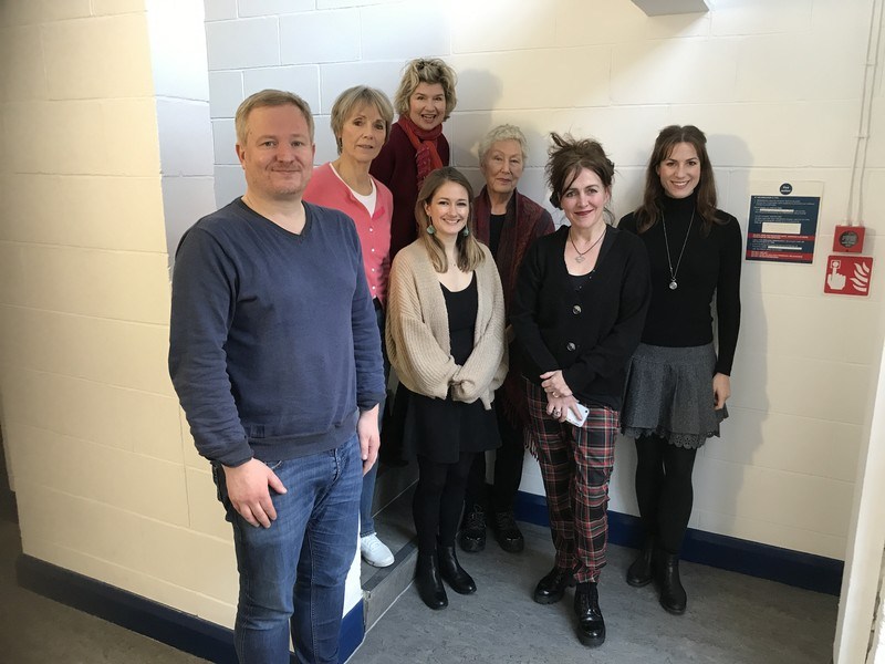 Some of the cast of the ninth of final series of Big Finish's original run of Survivors audios